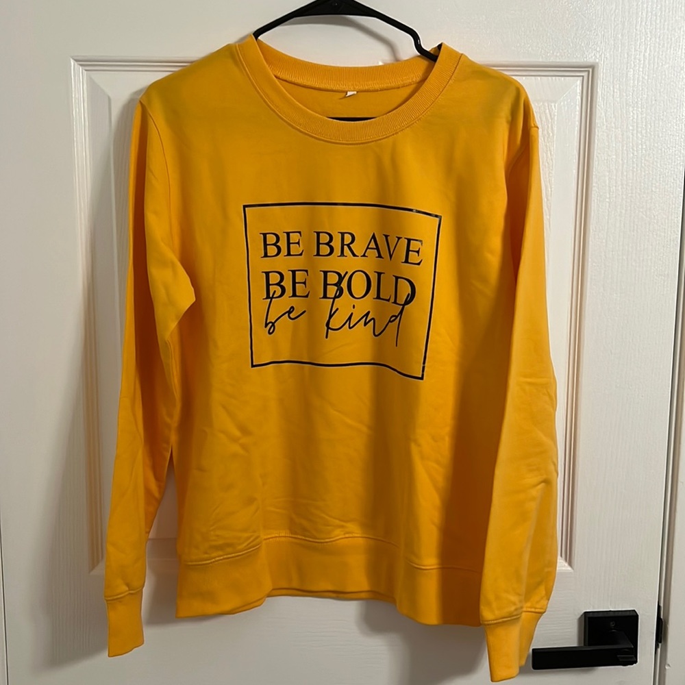 Yellow sweatshirt